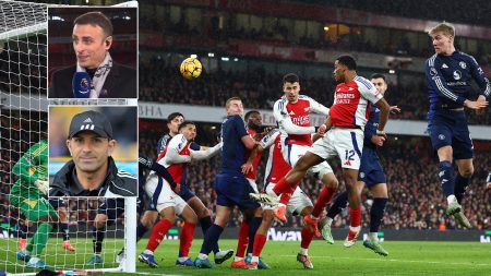 Arsenal compared to ‘new STOKE CITY’ in live Amazon Prime broadcast featuring Man Utd legend, with stunning heat maps unveiled