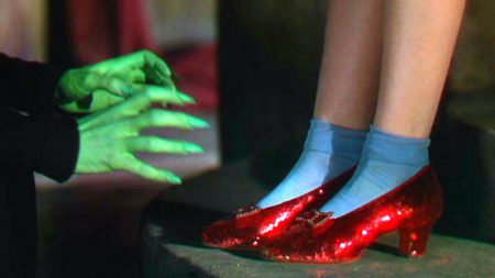 Judy Garland’s Stolen Ruby Slippers from The Wizard of Oz Fetch High Price at Auction