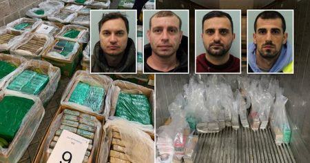 116-year jail sentence for drug smuggling gang caught with £200 million worth of cocaine hidden in banana boxes