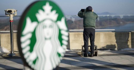 Starbucks opens a café with a view of one of the world’s most heavily armed borders