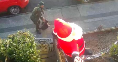 Man Arrested for Vandalizing Inflatable Christmas Decoration