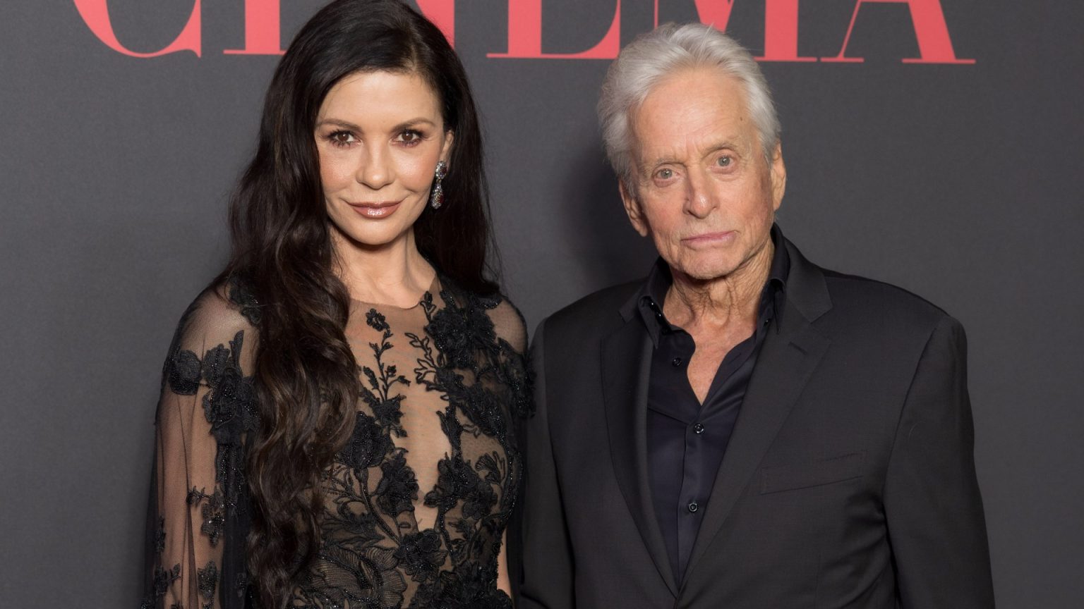 Catherine Zeta-Jones, 55, Radiates Timeless Elegance in Sheer Lace Gown Alongside Husband Michael Douglas, 80, on the Red Carpet