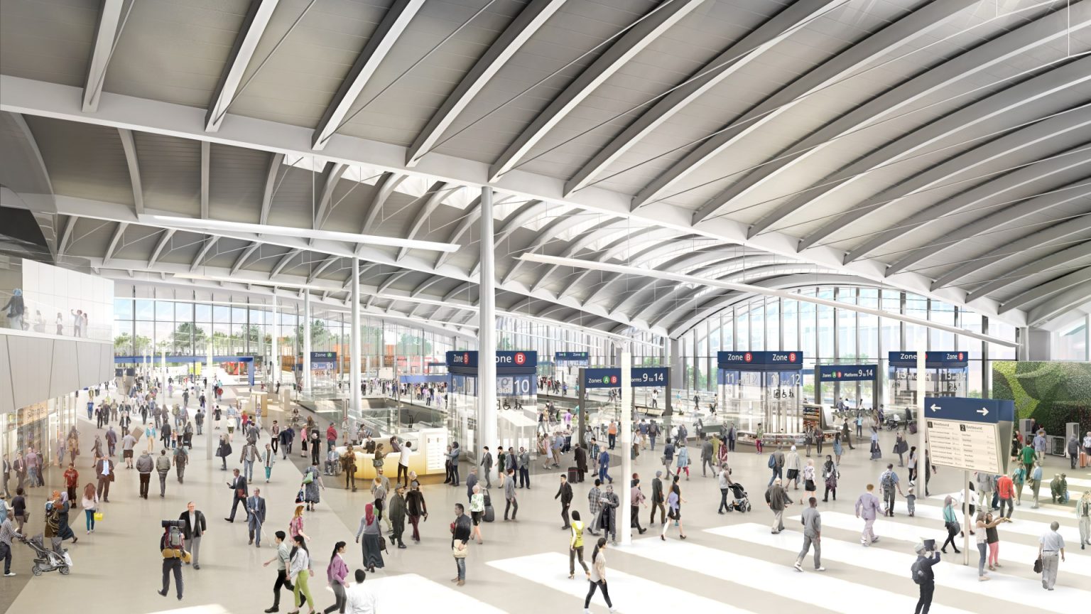 UK’s £2 Billion “Super Station” Set to Open, Accommodating 250,000 Daily Passengers and Featuring Extensive Parkland