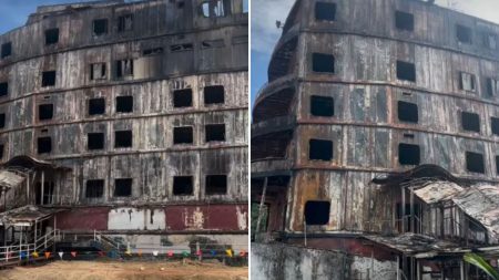 Derelict Hotel Ship with Reputed History of Paranormal Activity Destroyed by Fire