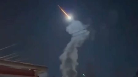 Witness the intense spectacle as a massive 3,500mph meteor detonates in a brilliant white inferno above Siberia, illuminating the night sky as bright as day.