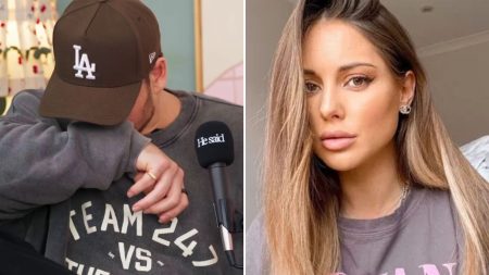 Louise Thompson’s fiancé breaks down in emotional moment after she reveals ‘I was in the most pain I’ve ever experienced’