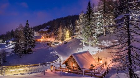 Experiencing a European Winter Destination Featuring an Extensive Slide, Festive Markets, and Glühwein
