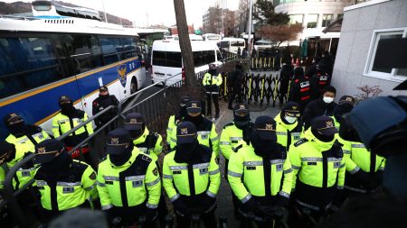 South Korean President Evades Arrest Amidst Protective Security Measures.