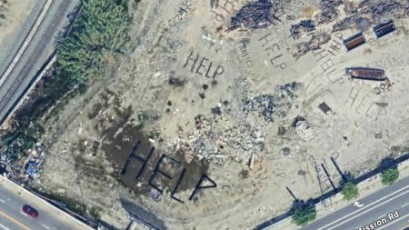 Cryptic Messages Found on Vacant Lot via Google Earth Prompt Investigation; Police Reveal Explanation.