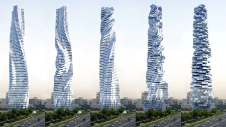Dynamic High-Rise Design Proposed: A Rotating Skyscraper Exceeding The Shard in Height.