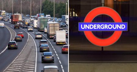 London Commuters Experience Disruptions on M25 and Underground Services