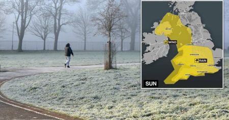 UK Rainfall and Snowfall Warning Areas Following Storm Eowyn