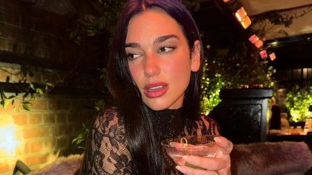 Dua Lipa Debuts Engagement Ring in Striking Lace Ensemble Following Callum Turner’s Proposal