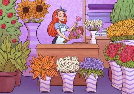 Everyone can see the sunflowers but you need 20/20 vision to spot the three hidden faces in 13 seconds