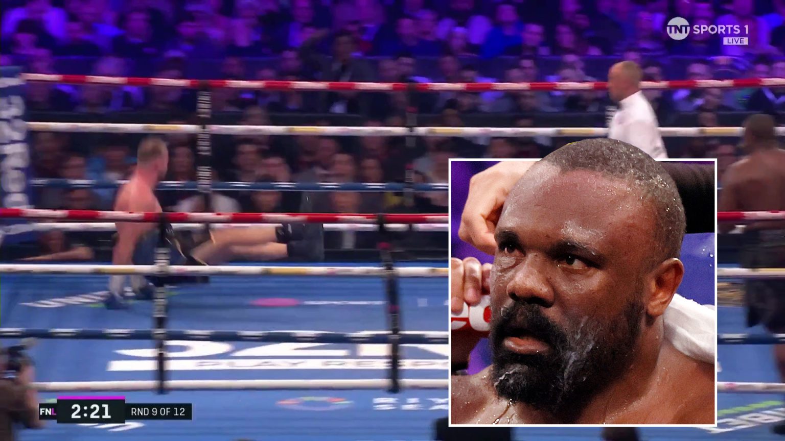 ‘Looney Tunes knockdown’ – Watch bizarre moment Derek Chisora punch sends Otto Wallin MOONWALKING whole way across ring
