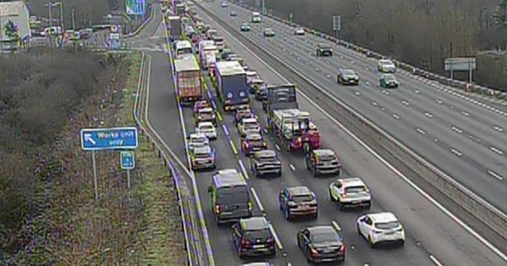 M23 closed near Gatwick after crash involving three cars and a lorry