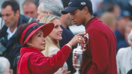 ‘She was my rock’ – Tiger Woods pays emotional tribute to late mum Kultilda in first live TV appearance since she died