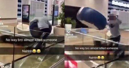 Two boys arrested ‘after heavy seat thrown over balcony’ at Westfield