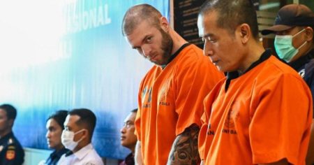 Brit facing death penalty hangs head in shame for ‘smuggling ecstasy into Bali’
