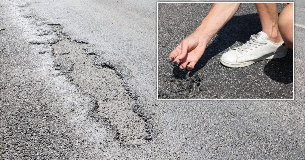 Woman nearly hit by car after her flip-flop got ‘stuck in molten tarmac’