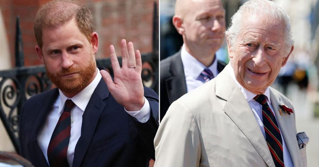 Prince Harry ‘set for peace summit with King Charles’ – but won’t be meeting William