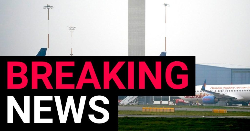 Plane makes emergency landing on burst tyre at East Midlands Airport