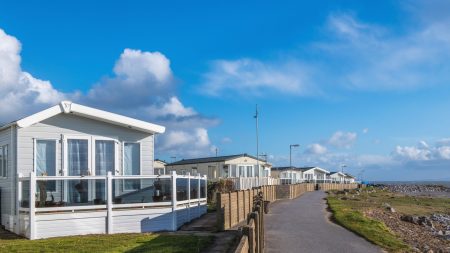 UK’s biggest holiday park is right on the beach with thousands of caravans, indoor pools and cheap stays