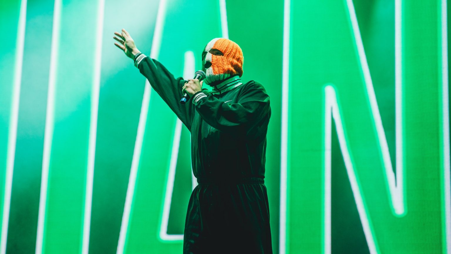 Controversial rap group Kneecap cancel all of their US tour dates – as band member faces court