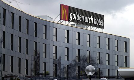 Inside the only McDonald’s hotel to ever open with M-shaped headboards and in-house restaurant