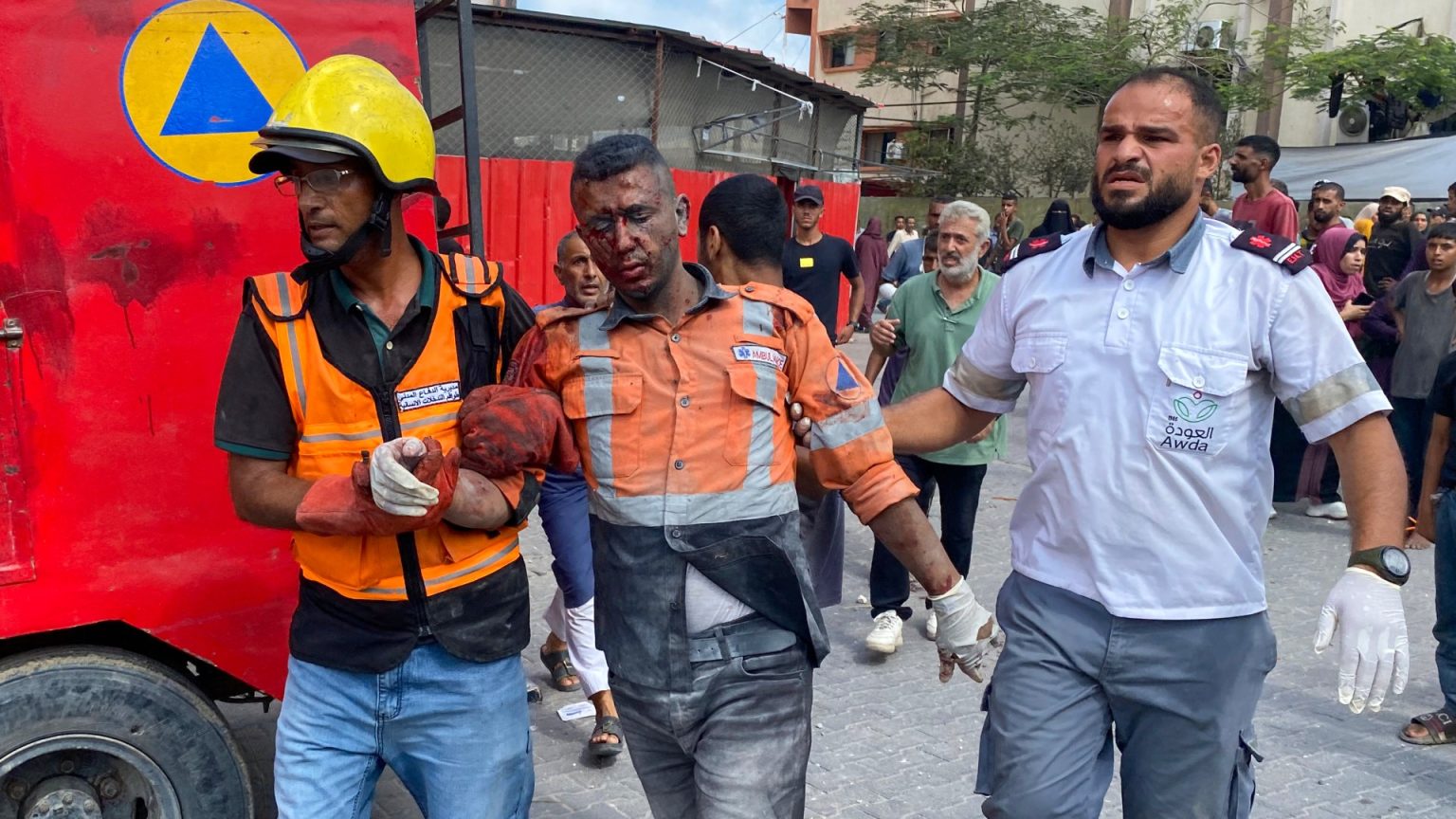 At least 20 people reportedly killed in an Israeli air strike on hospital in Gaza