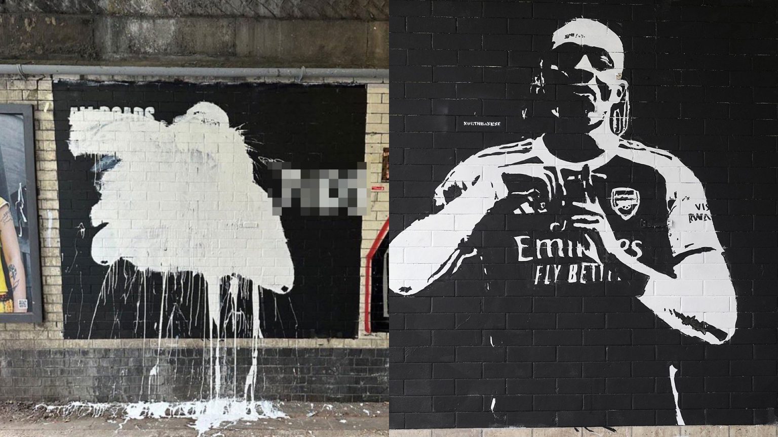 Vandals destroy mural of Eberechi Eze in Arsenal kit after controversial transfer U-turn one day after it was painted – The Sun