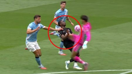 ‘Take your pick of red card’ – Fans convinced James Trafford should be sent off for kung-fu kick AND handball