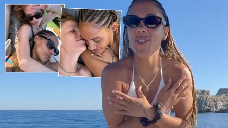 Bikini-clad Alex Scott and Jess Glynne cosy up together on sun-soaked holiday in Rhodes