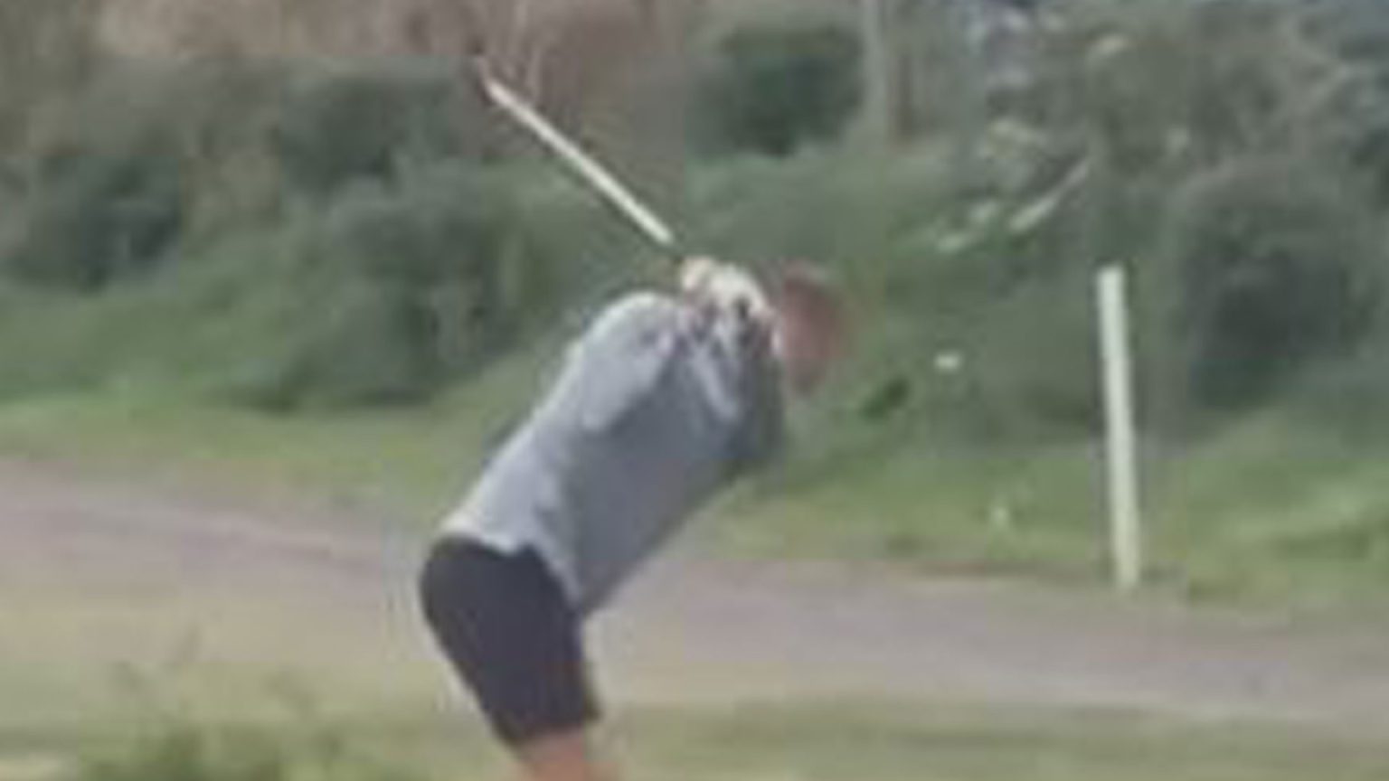 Awkward moment England star Dan Burn shanks golf shot as fans joke ‘he could head it further’