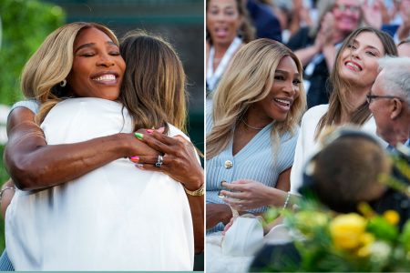 ‘We had our differences’ – Touching moment Serena Williams inducts arch rival Maria Sharapova into tennis Hall of Fame