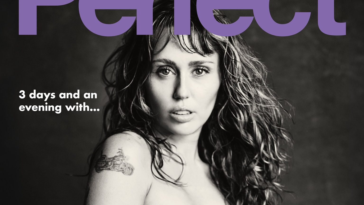 Miley Cyrus goes totally nude and reveals massive rib tattoo on Perfect magazine cover