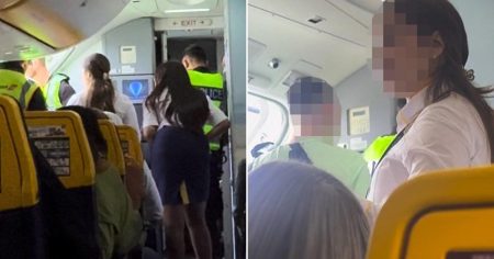 Man ‘banned’ from Ryanair after being dragged off flight for ‘vaping in toilets’
