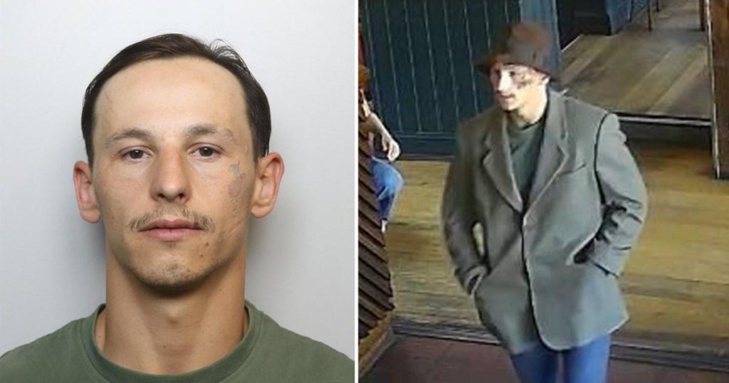 Tattoo-faced man on the run from police spotted at pub