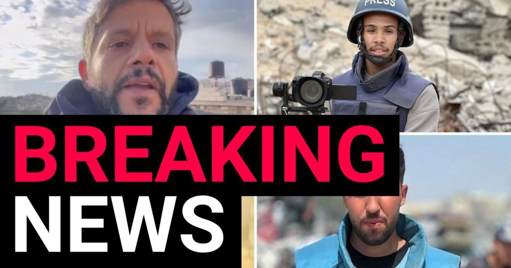 Four journalists killed in Israeli ‘double-tap’ strike on a hospital in Gaza