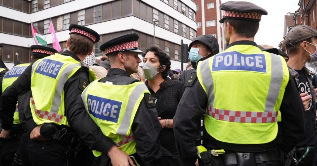 Protesters clash outside London migrant hotel