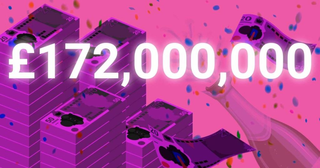 EuroMillions jackpot rolls over to £172,000,000 after no one gets lucky