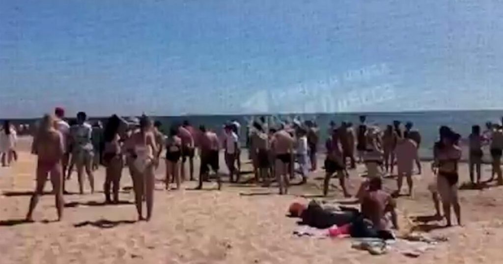 Three tourists killed by ‘sea mines’ washing up on packed Ukrainian beach