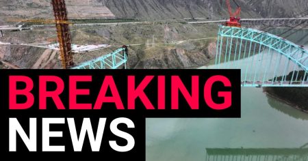 Multiple people dead and four missing after railway bridge collapses in Qinghai, China