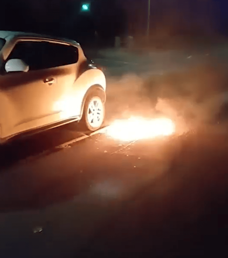 Man in his 30s injured after being ‘hit with petrol bomb while putting up St George’s flags