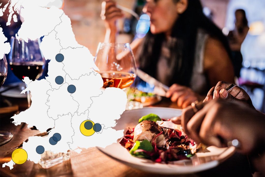 Map reveals the top 10 best restaurants and casual dining spots in the UK for 2025