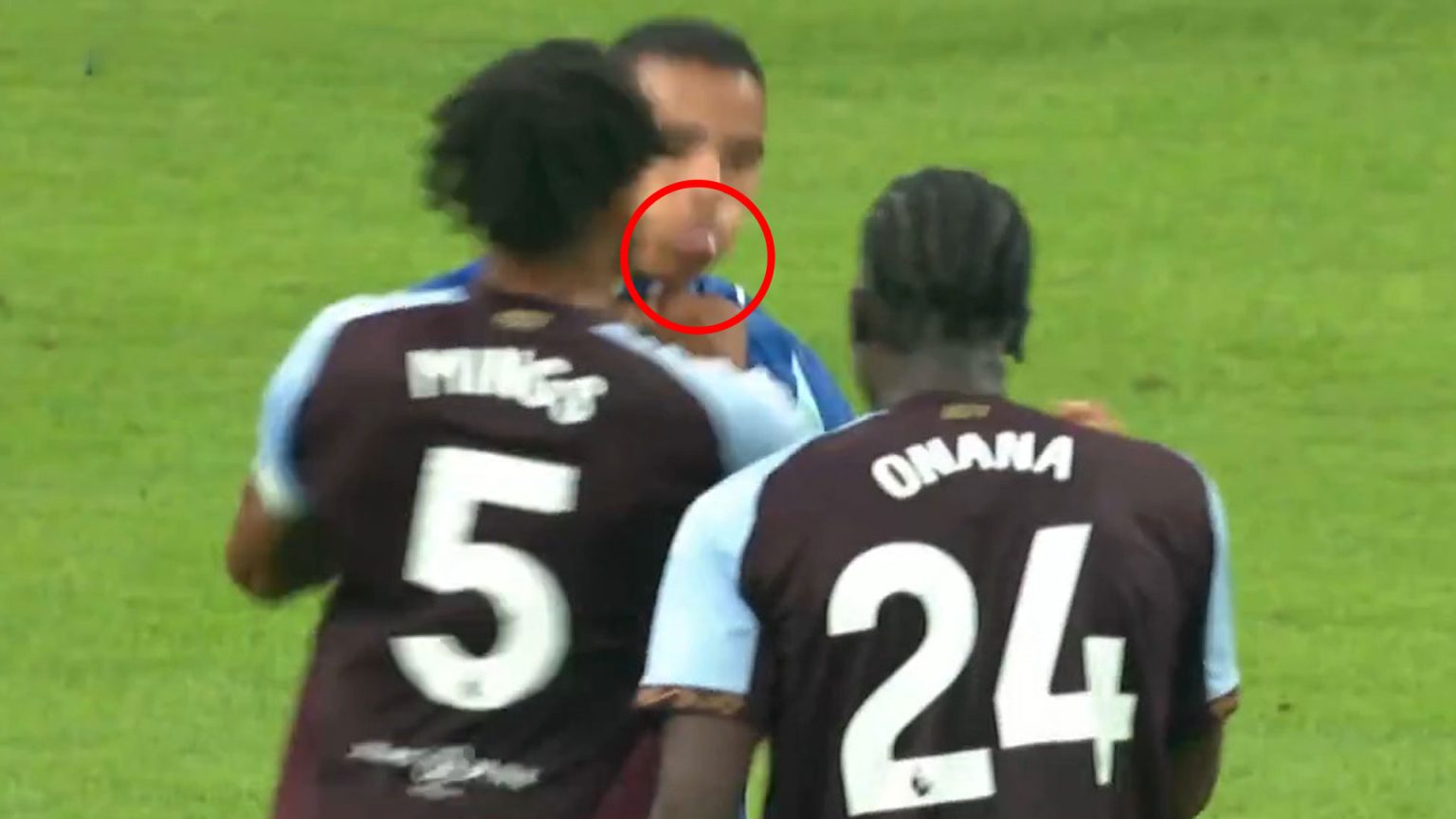 Mason Greenwood ‘SPAT’ at Amadou Onana to spark furious brawl with Tyrone Mings in Aston Villa friendly