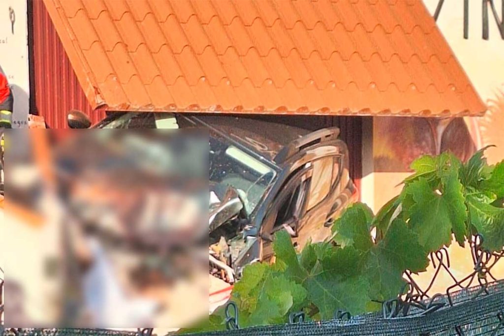 Couple sitting on bench killed as car ploughs into them outside wine cellar in Canary Island tourist hotspot