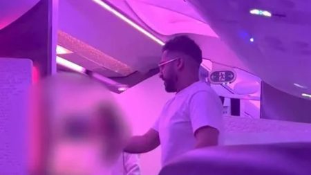 Moment Virgin Atlantic passenger hurls horrific abuse at hostess he threatened to ‘gang rape & set alight’ in vile rant