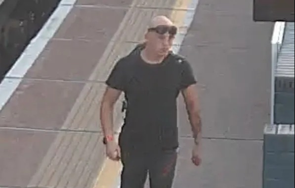 Hunt for man who stripped ‘completely naked’ on train in front of horrified passengers as cops release CCTV