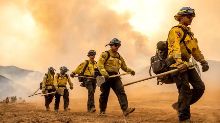 One thousand brave firefighters battle desperately against latest Californian wildfire